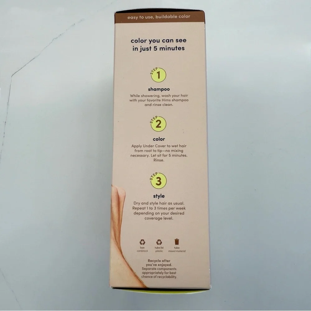 NIB! Men’s Hims Hair Color Light Brown Semi-Permanent 5 fl oz Set of 2